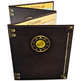 Stratagem The Master's Tome 4-Panel Customizable GM Screen with Free Inserts – Dry Erase, Dungeon & Game Master Accessory for Tabletop RPG Campaigns (Brown)